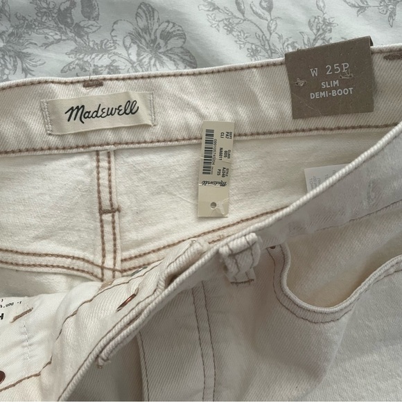 MADEWELL Slim Demi-Boot Jeans in Vintage Canvas Wash - Limited Edition NWT - Picture 3 of 13